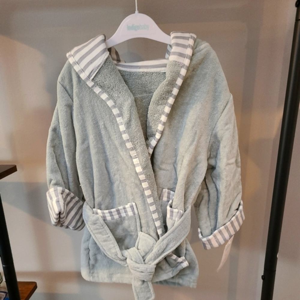 NEW WITH TAGS Indigo baby bath robes